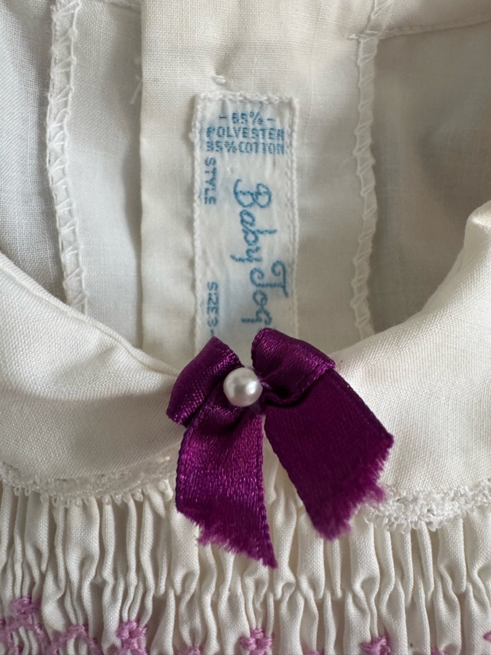 Vintage Baby Smock Dress - Picture 5 of 5